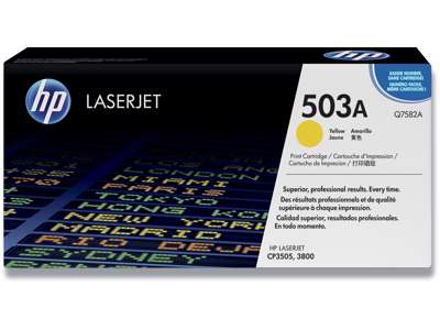 Toner, 503A, Yellow-gul, 6.000 sider, HP Q7582A