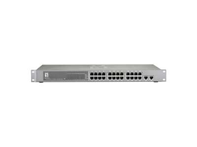 LevelOne FGP-2412W630 netværksswitch Fast Ethernet (10/100) Strøm over Ethernet (PoE) Grå