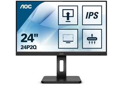 AOC P2 24P2Q LED display 60,5 cm (23.8") 1920 x 1080 pixel Fuld HD Sort