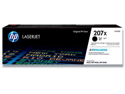 Toner, 207X, Black-sort, 3.150 sider, HP W2210X