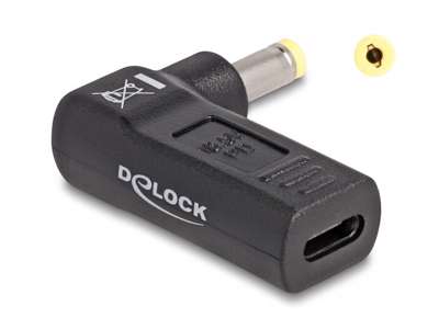 DeLOCK 60006 oplader til mobil enhed Laptop Sort USB