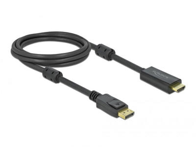 DeLOCK 85956 videokabel adapter 2 m HDMI Type A (Standard) DisplayPort Sort