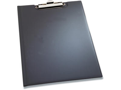 Clipboard, Sort, Med forside, A5, Durable