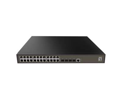 LevelOne GEL-2871 netværksswitch Administreret L2+ Gigabit Ethernet (10/100/1000) 1U Sort