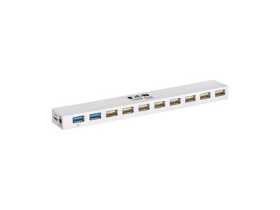 Tripp Lite U360-010C-2X3 interface hub USB 3.2 Gen 1 (3.1 Gen 1) Micro-B 5000 Mbit/s Hvid