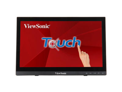 Viewsonic TD1630-3 computerskærm 39,6 cm (15.6") 1366 x 768 pixel HD LCD Berøringsskærm Multibruger Sort