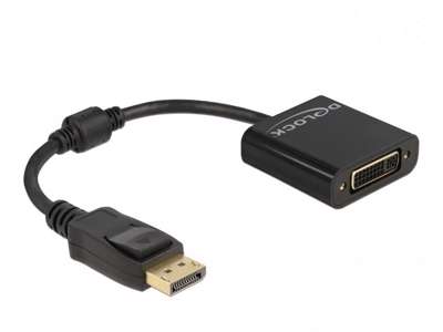 DeLOCK 61023 videokabel adapter 0,15 m DisplayPort DVI Sort