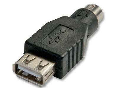 Lindy 70000 kabel kønsskifter USB PS/2 Sort