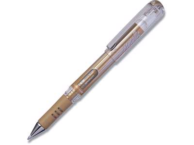 Rollerball pen, 1.0 mm, 0.7 mm, Guld, Pentel Hybrid K230-X