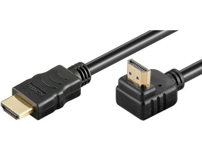 Microconnect HDM19192V2.0A90 HDMI-kabel 2 m HDMI Type A (Standard) Sort