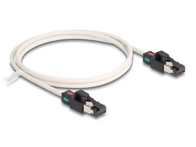 DeLOCK 80169 netværkskabel Hvid 1 m Cat6a S/FTP (S-STP)