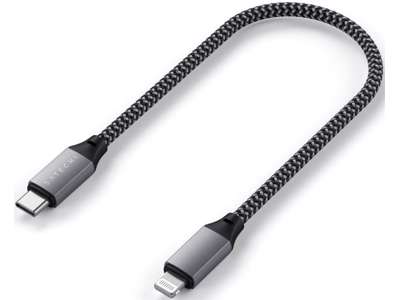 Satechi ST-TCL10M USB-kabel 0,25 m USB C USB C/Lightning Sort, Grå