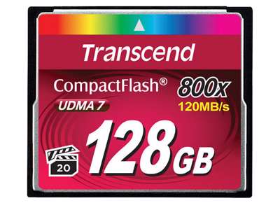 Transcend 128GB 800x CF CompactFlash MLC