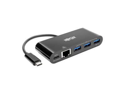 Tripp Lite U460-003-3AGB-C interface hub USB 3.2 Gen 2 (3.1 Gen 2) Type-C 5000 Mbit/s Sort