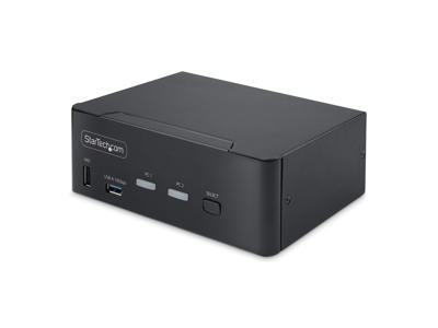 StarTech.com 2-Port Dual-Monitor DP 1.4 KVM Switch