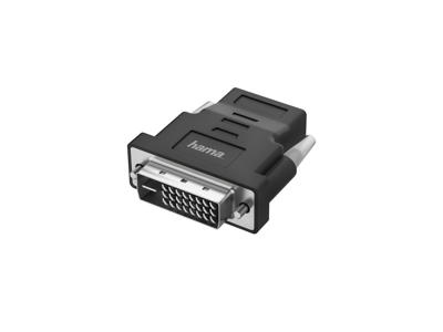 Hama 00200338 kabel kønsskifter DVI-D HDMI Sort