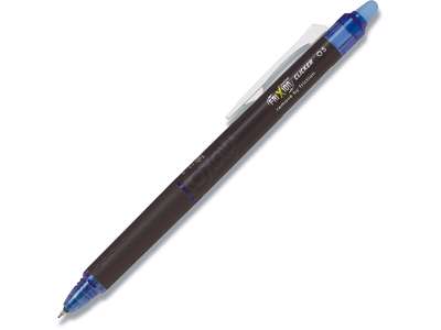 Rollerball gelpen, 0.5 mm, 0.25 mm, Blå, Pilot FriXion Point Clicker BLRT-FRP-5-L