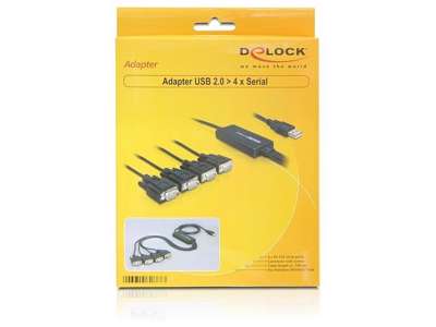 DeLOCK 61887 serielkabel Sort 1,4 m USB Type-A DB-9