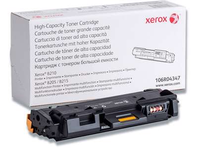 Toner, B210/B205/B215, Black-sort, 3.000 sider, Xerox 106R04347