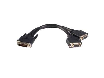 StarTech.com DMSVGAVGA1 videokabel adapter 0,2 m DMS 2 x VGA (D-Sub) Sort