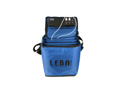 Leba NoteBag NB2-5C-BLU-IT administration af bærbar enhed - vogn & kabinet Kasse til administration af bærbar enhed Blå