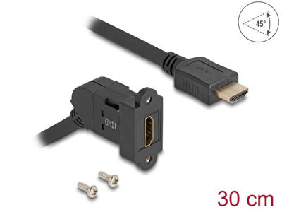 DeLOCK 67157 kabel kønsskifter HDMI Sort