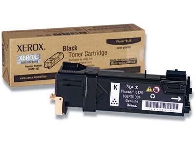 Toner, 6125, Black-sort, 2.000 sider, Xerox Phaser 106R01334