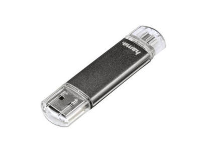 Hama Laeta Twin 64GB USB 2.0 USB-nøgle USB Type-A / Micro-USB Grå