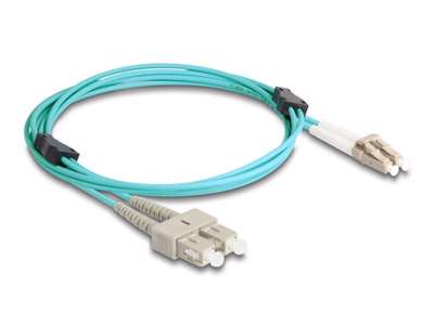 DeLOCK 87911 InfiniBand og fiberoptisk kabel 2 m LC SC Turkisfarve