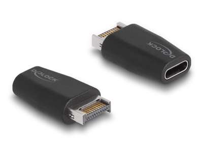 DeLOCK 66059 kabel kønsskifter USB Type-C (USB 3.2 Gen 2) USB Type-A (USB 3.2 Gen 2) Sort