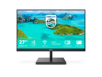 Philips E Line 275E1S/00 LED display 68,6 cm (27") 2560 x 1440 pixel Quad HD Sort