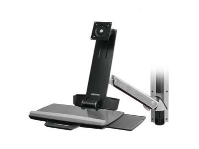 Ergotron StyleView Sit-Stand Combo System skærmbeslag og -stativer 61 cm (24") Væg Aluminium