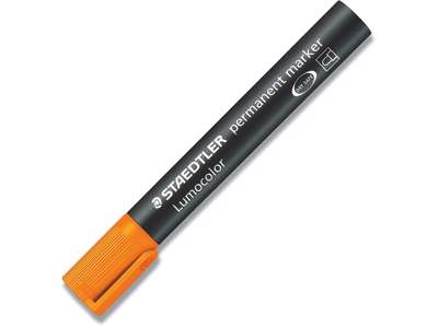 Marker, Rund spids, 2 mm, Orange, Staedtler Lumocolor 352