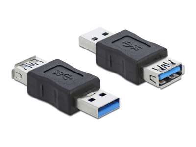 DeLOCK 66497 kabel kønsskifter USB 3.0 Sort