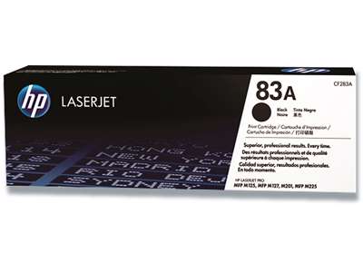 Toner, 83A, Black-sort, 1.500 sider, HP CF283A