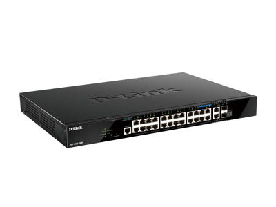 D-Link DGS-1520-28MP/E netværksswitch Administreret L3 Gigabit Ethernet (10/100/1000) Strøm over Ethernet (PoE) 1U Sort