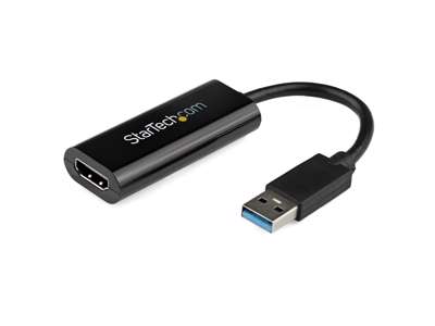 StarTech.com USB32HDES USB grafisk adapter 1920 x 1200 pixel Sort