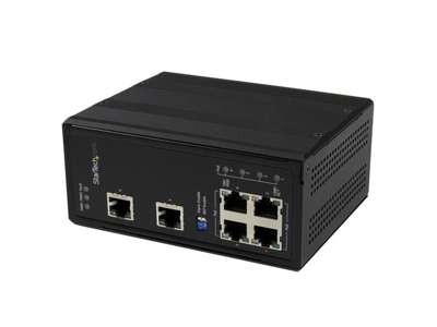 StarTech.com IES61002POE netværksswitch Ikke administreret Gigabit Ethernet (10/100/1000) Strøm over Ethernet (PoE) Sort