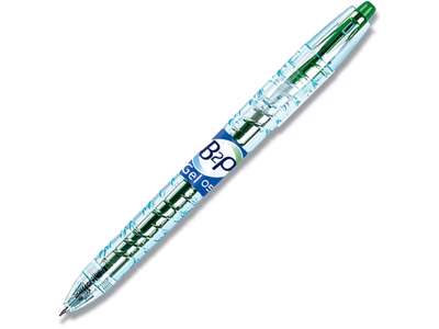 Rollerball gelpen, 0.5 mm, 0.25 mm, Grøn, Pilot B2P Fine BL-B2P-5-G