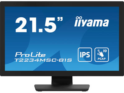 iiyama ProLite T2234MSC-B1S computerskærm 54,6 cm (21.5") 1920 x 1080 pixel Fuld HD Berøringsskærm Sort