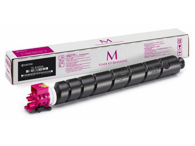 Toner, TK-8345M, Magenta-rød, 12.000 sider, Kyocera 