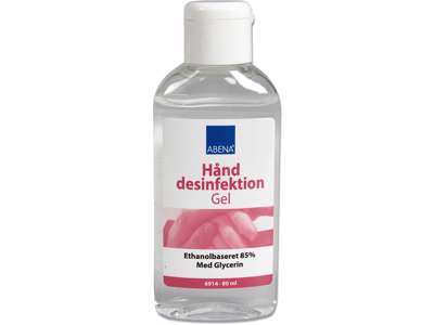 Hånddesinfektion, Gel, 80 ml, Flaske med klaplåg, Abena 85%