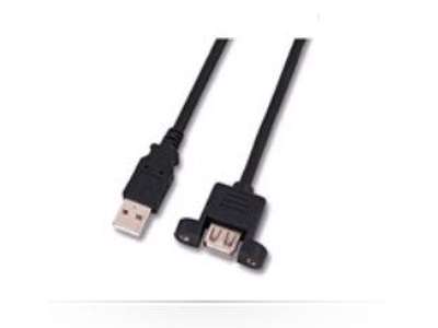 Microconnect USBAAF1PANEL05 USB-kabel USB 2.0 0,5 m USB A Sort