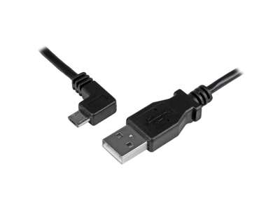 StarTech.com USBAUB50CMLA USB-kabel USB 2.0 0,5 m USB A Micro-USB B Sort