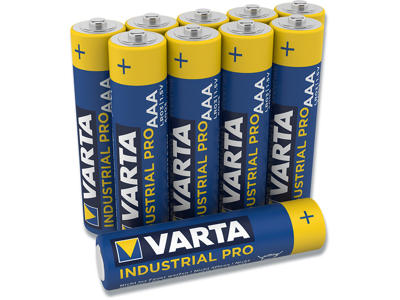 Batteri, AAA, 1.5 V, 10 stk, Varta Industrial Pro