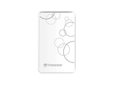 Transcend StoreJet 25A3 ekstern harddisk 2 TB 2.5" USB Type-A 3.2 Gen 1 (3.1 Gen 1) Hvid