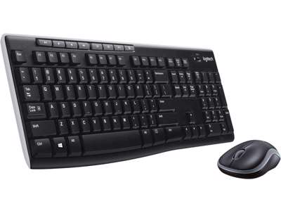 Logitech MK270 Wireless Combo Desktop set, Black (UK)