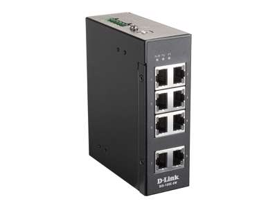 D-Link DIS-100E-8W netværksswitch Ikke administreret L2 Fast Ethernet (10/100) Sort