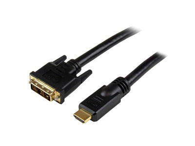 StarTech.com HDDVIMM10M videokabel adapter 10 m HDMI DVI-D Sort