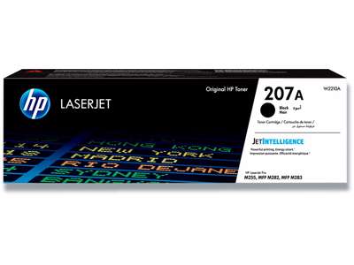 Toner, 207A, Black-sort, 1.350 sider, HP W2210A